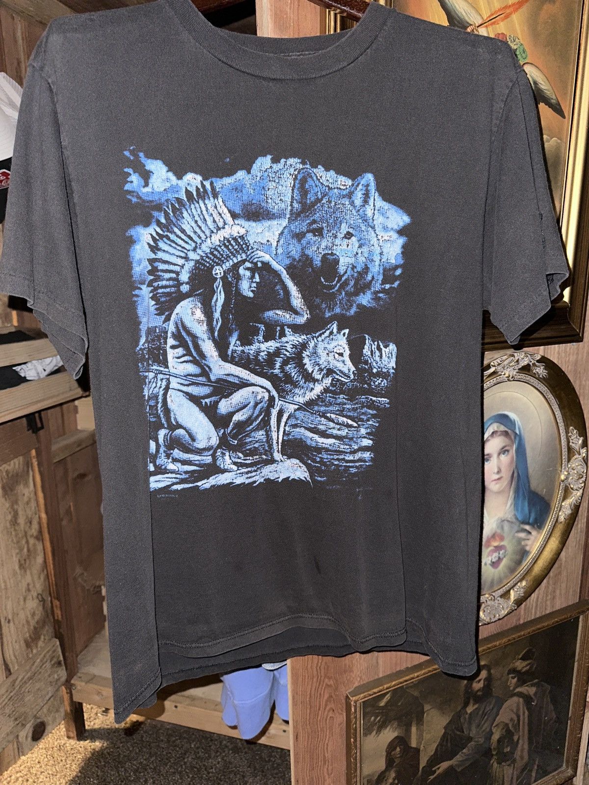 Starter × Vintage Vintage indian tee Size US L / EU 52-54 / 3 - 1 Thumbnail