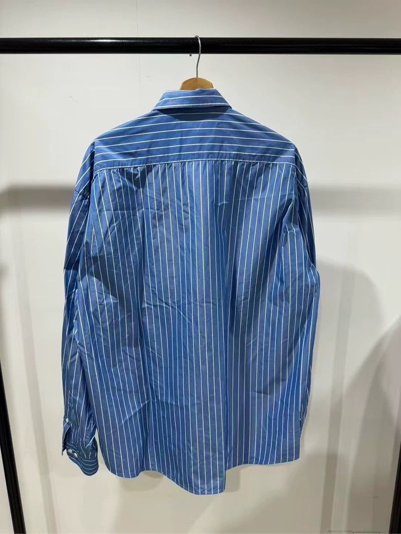 Balenciaga Balenciaga size 38 Blue striped lock logo long sleeve shir Size US XS / EU 42 / 0 - 2 Thumbnail