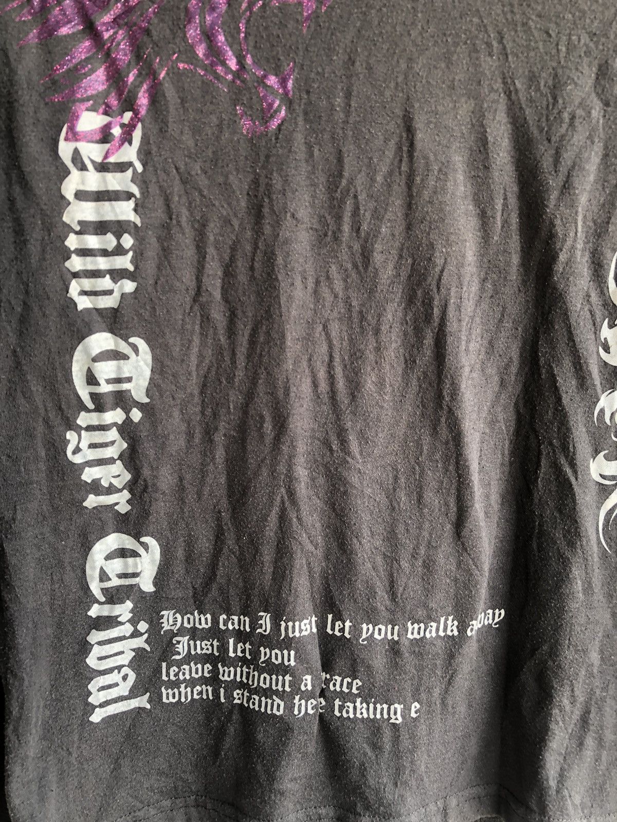 If Six Was Nine Japanese Gothic Poem LongSleeve Rock Punk Style Size US M / EU 48-50 / 2 - 7 Thumbnail