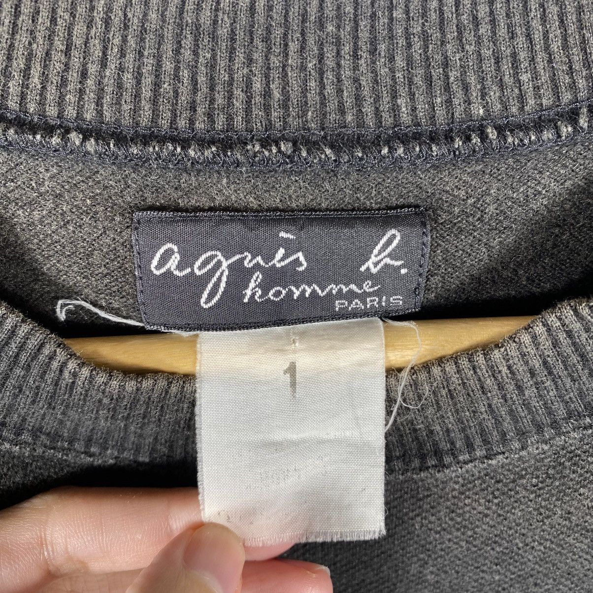 agnes b. Vintage 90's AGNES B. Homme Paris Black Ss Tee Shirt Size US S / EU 44-46 / 1 - 6 Thumbnail