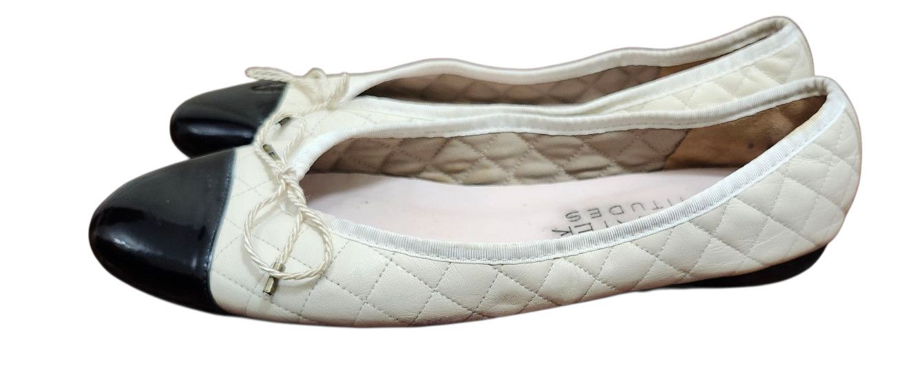 Other PAUL MAYER (ATTITUDES)-BLACK/BONE BALLET FLATS SIZE 8 B Size US 8 / IT 38 - 5 Thumbnail