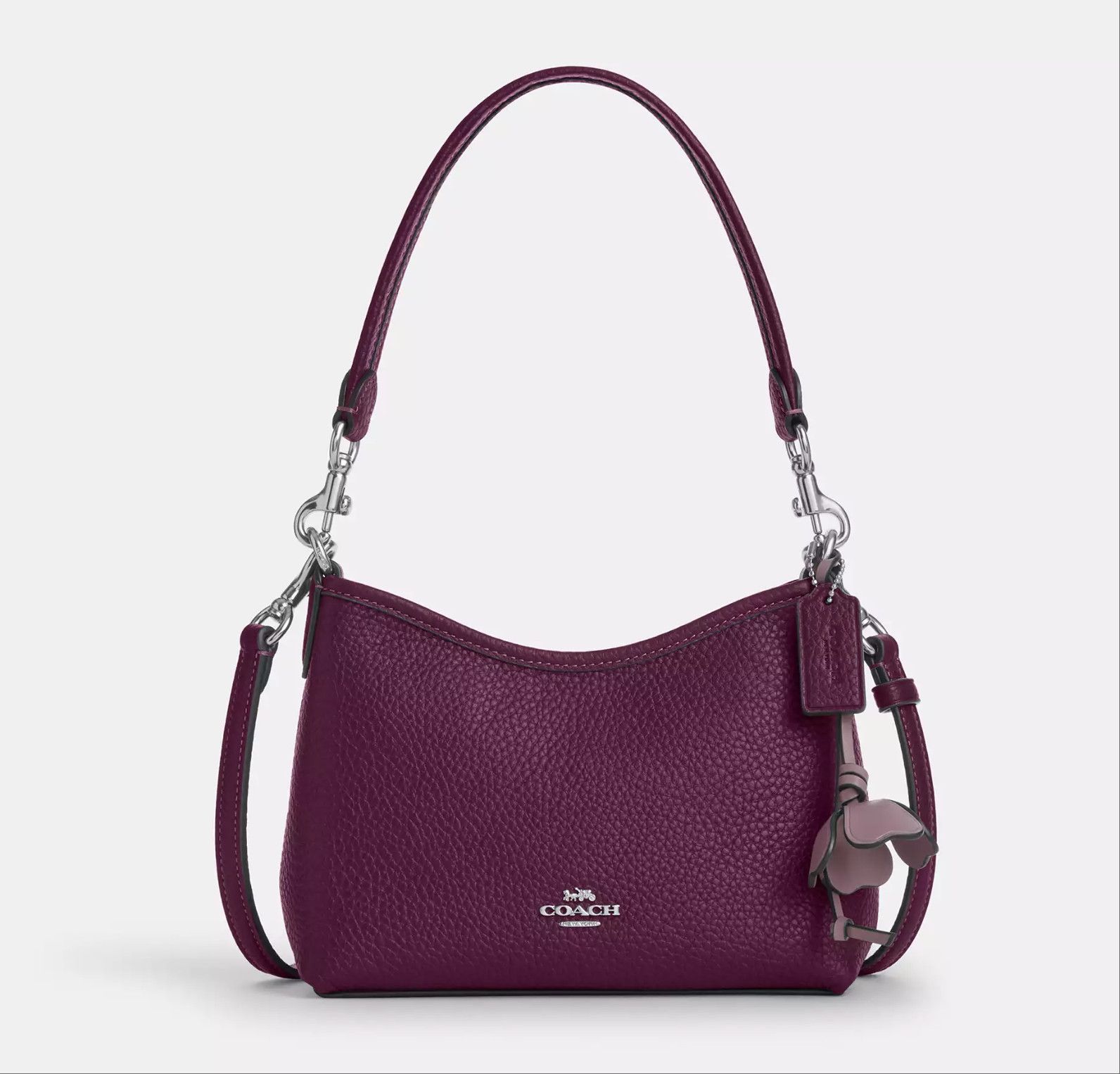 Coach Laurel Small Shoulder Bag With Flower Charm CCF15 Size ONE SIZE - 1 Thumbnail