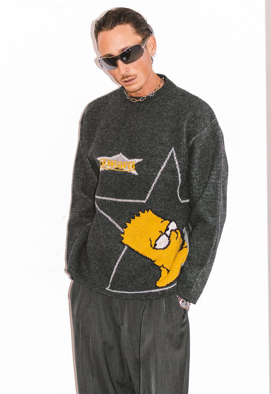 The Simpsons × Vintage Rare Y2k Bart Simpson MovieStar cartoon graphic Sweater Size US M / EU 48-50 / 2 - 1 Thumbnail