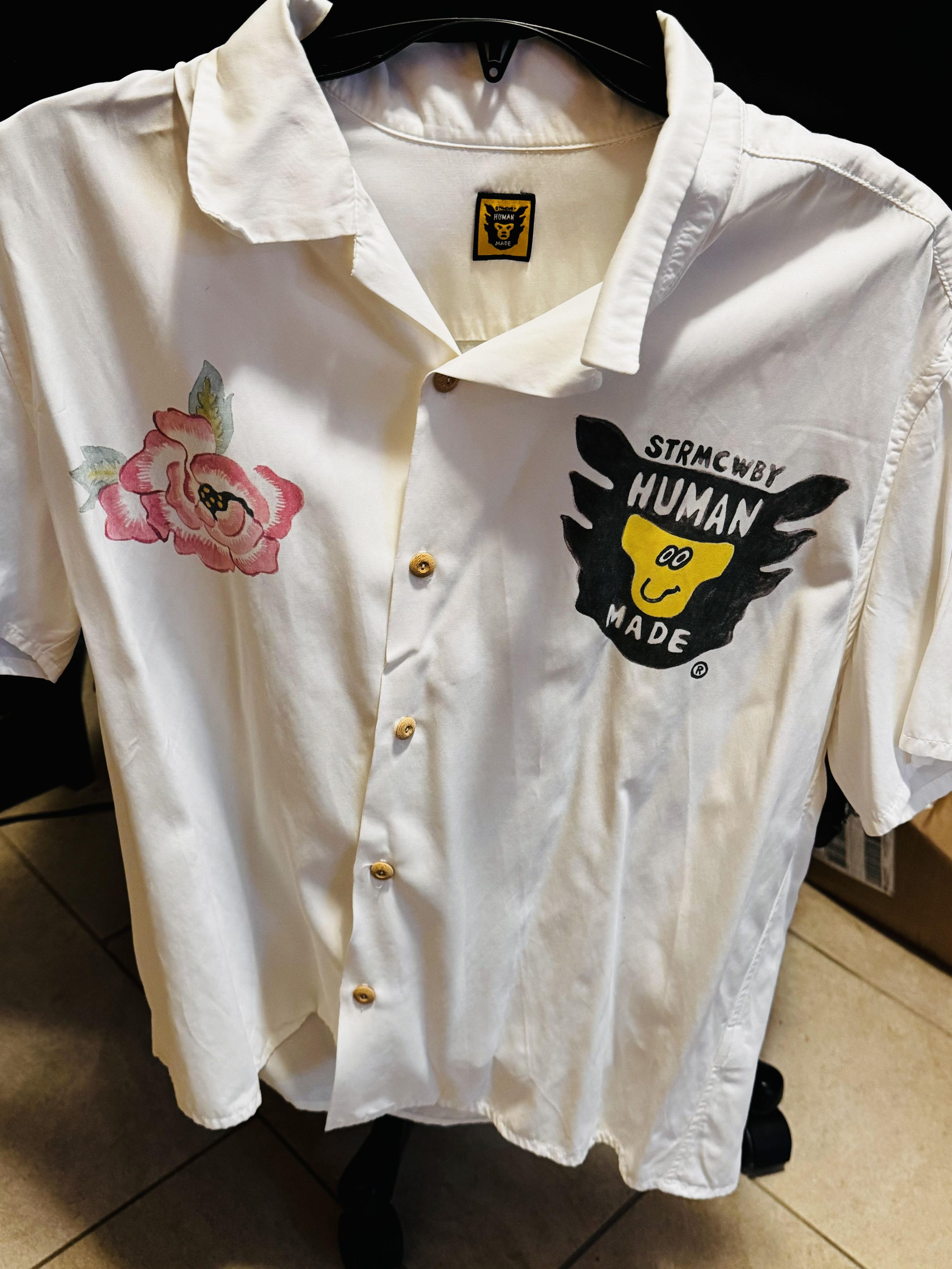 image of Human Made Yokosuka S/s Shirt in White, Men's (Size Medium)