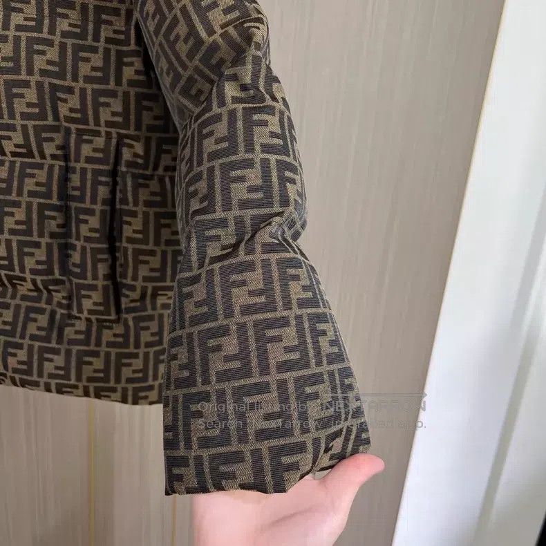Fendi Fendi 2023 All-Over Printed Monogram Down Jacket with Fur Size M / US 6-8 / IT 42-44 - 6 Thumbnail