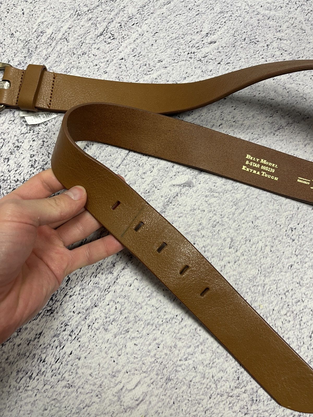 Diesel Diesel Leather Belt Big Metal Buckle Logo Brown Y2K Size ONE SIZE - 7 Thumbnail