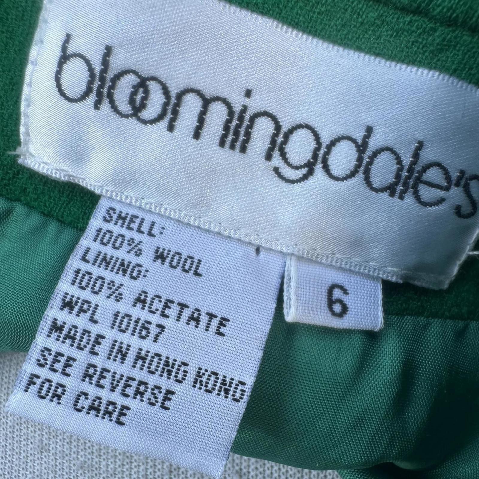 Bloomingdale's Green vintage 90s wool blazer jacket Size M / US 6-8 / IT 42-44 - 6 Thumbnail