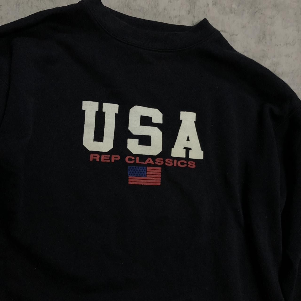 Other Black vintage USA crewneck sweatshirt with embroidered logo Size US S / EU 44-46 / 1 - 2 Thumbnail