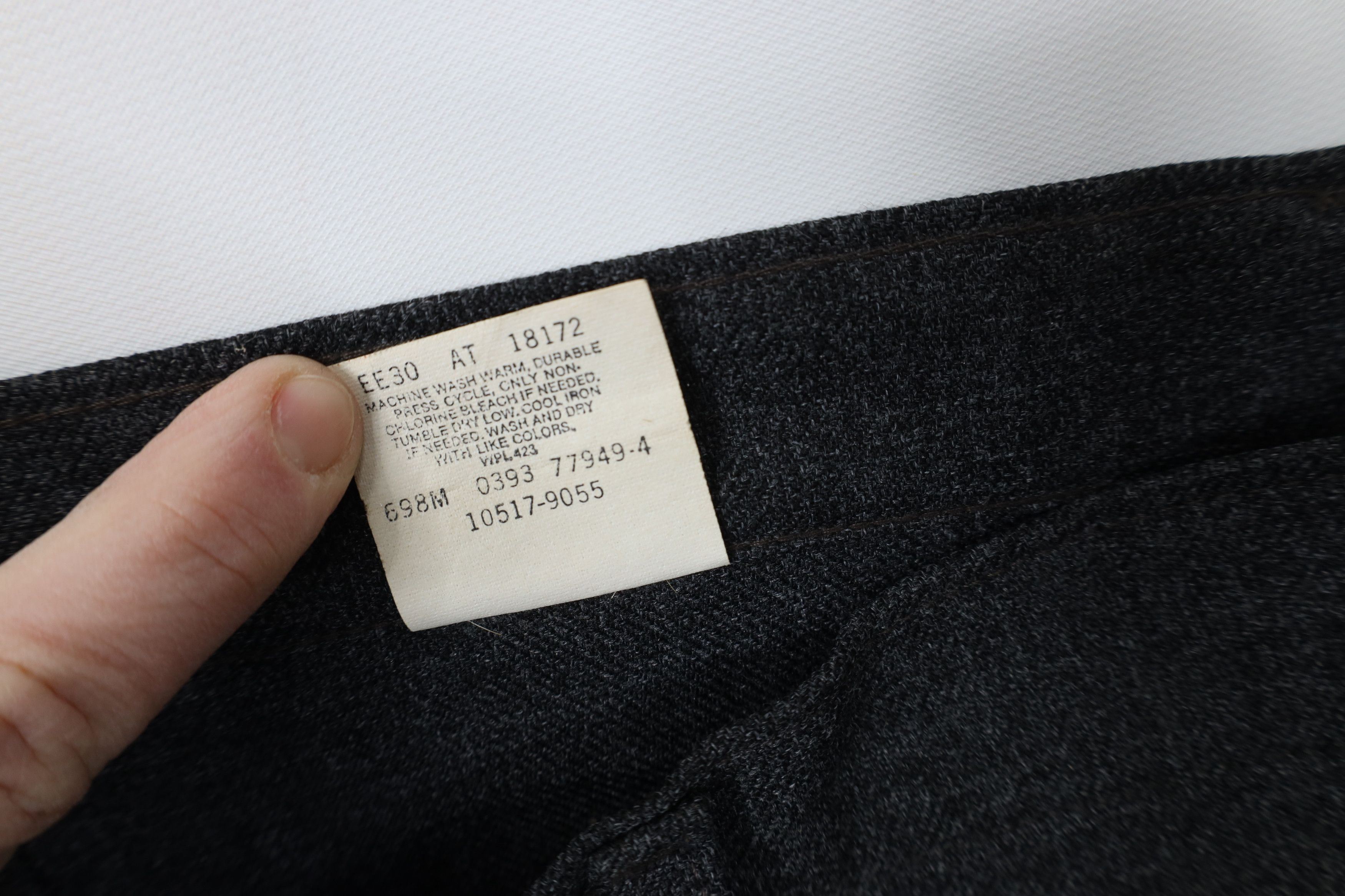 Levi's Vintage 90s Levis Knit Flared Wide Leg Chino Pants Gray USA Size US 38 / EU 54 - 8 Thumbnail