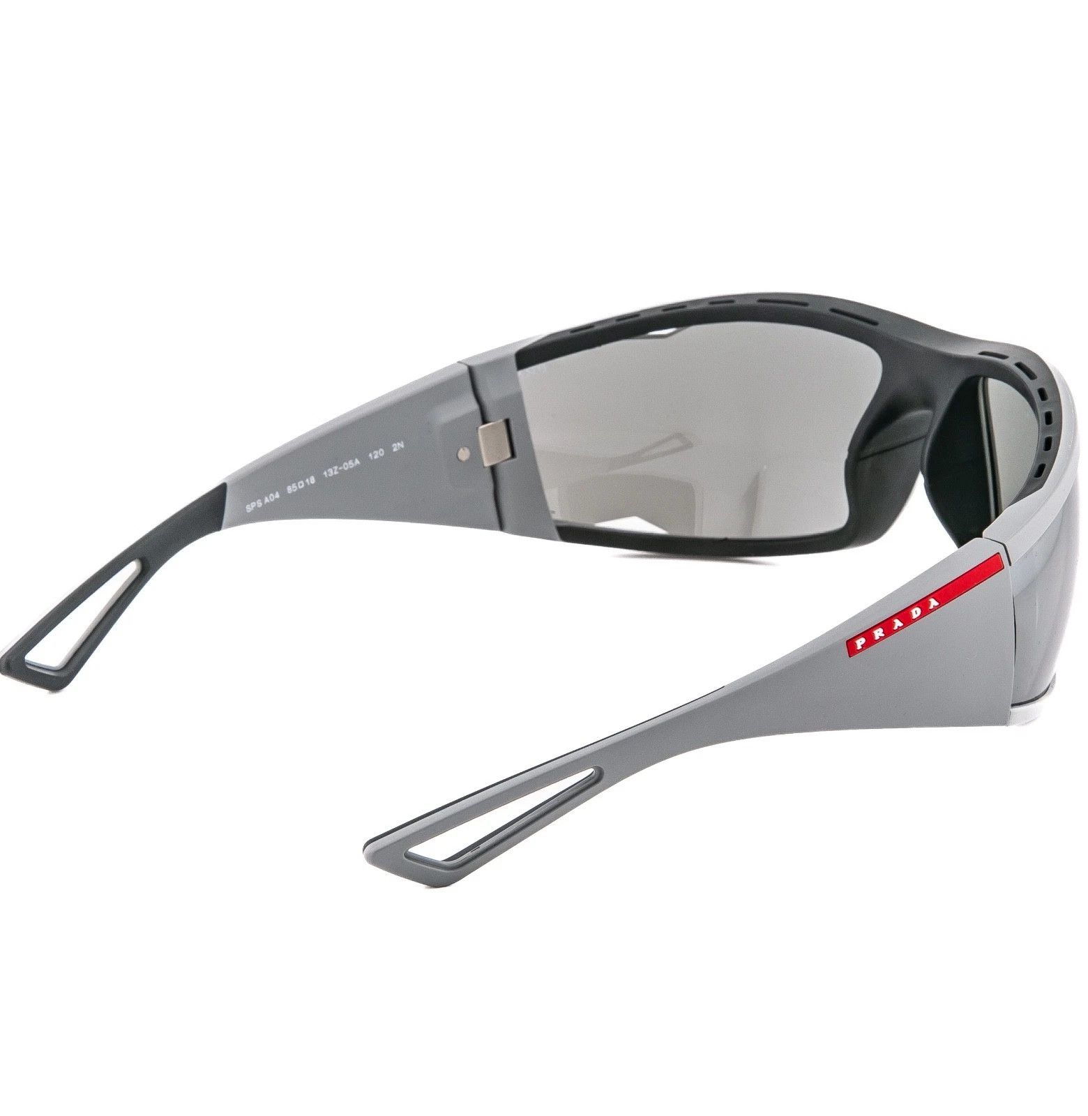 Prada PRADA A04 Linea Rossa Sport Active Silver Sunglass PSA04S Size ONE SIZE - 5 Thumbnail