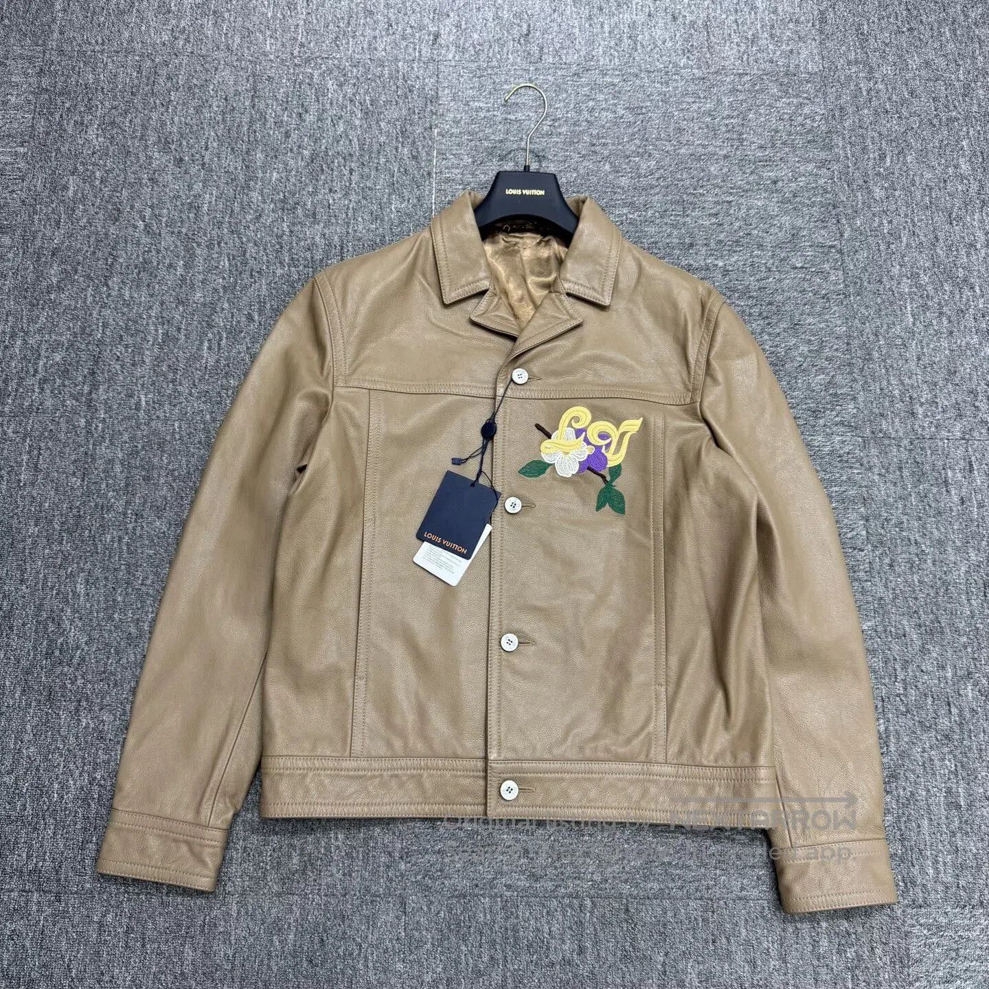 ジャケット・アウター Louis Vuitton Flower Embroidered Jacket LOUIS VUITTON YAYOI KUSAMA PSYCHEDELIC FLOWER EMBROIDERED VARSITY