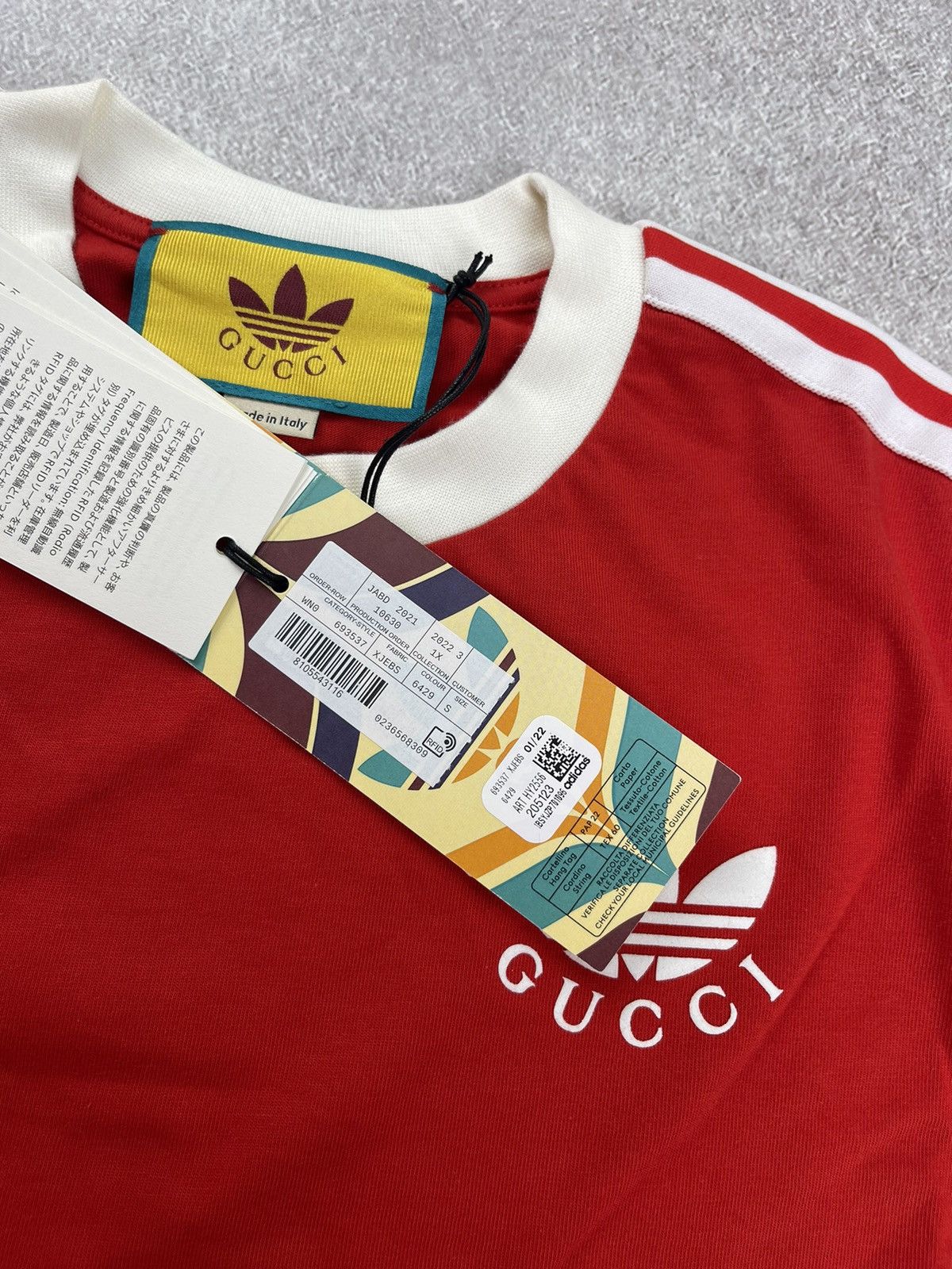 Gucci Adidas x Gucci T-Shirt Dress Red Size S Size S / US 4 / IT 40 - 13 Thumbnail