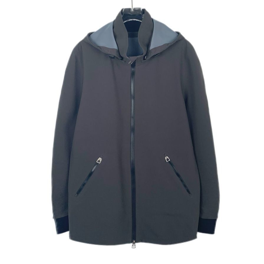 Hermes [Hermès] Hooded Zip-Up Sage Green Windbreaker S Size US S / EU 44-46 / 1 - 1 Thumbnail
