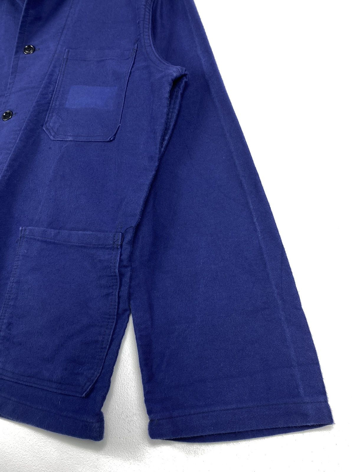 Le Laboureur Vintage 70’s Sanfor Europe Work Jacket Indigo Size US L / EU 52-54 / 3 - 3 Thumbnail