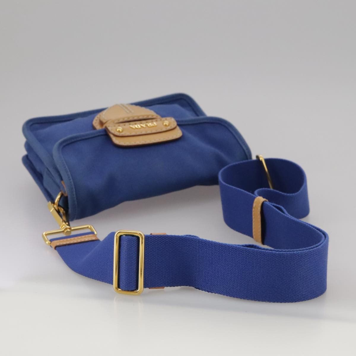 Prada PRADA Shoulder Bag Canvas Blue Size ONE SIZE - 7 Thumbnail