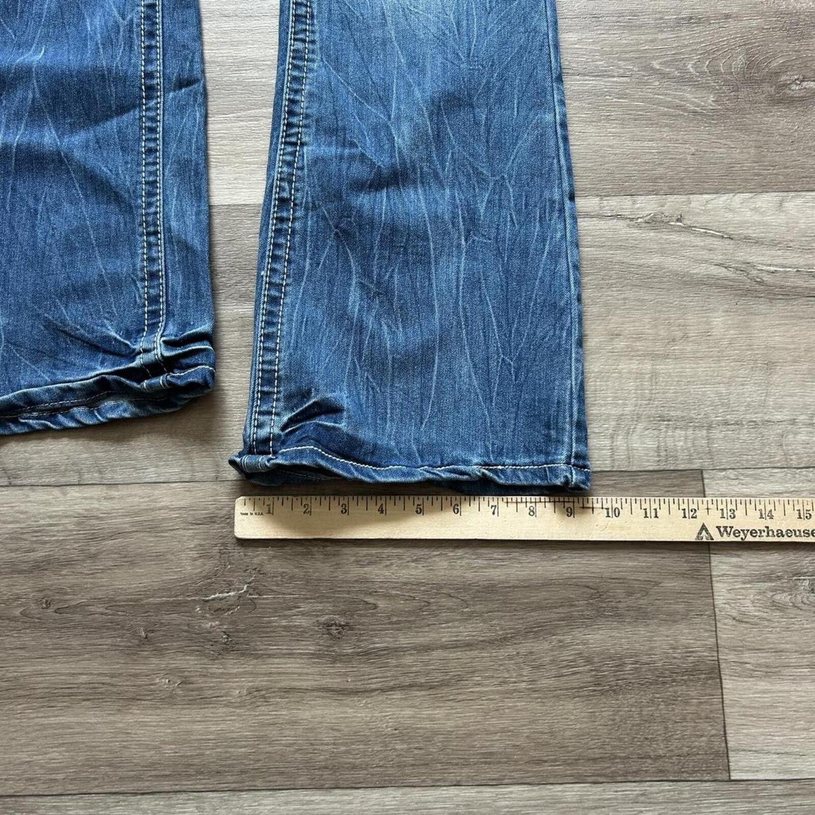 Other Sick Vintage y2k Flare Bootcut Denim Jeans size 11 Size 34" / US 12 / IT 48 - 6 Thumbnail