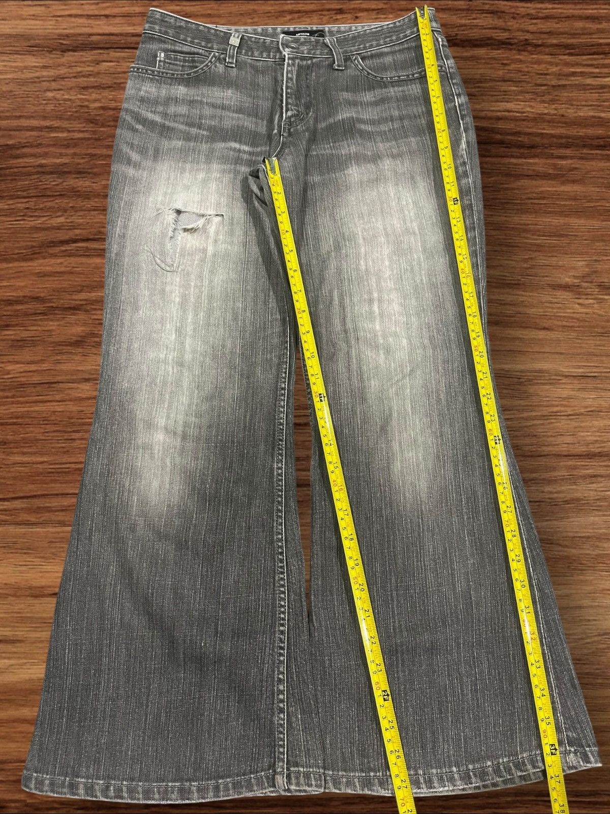 Japanese Brand Vintage Japanese Brand Artisan Contre Distressed Flare Jeans Size US 30 / EU 46 - 13 Thumbnail