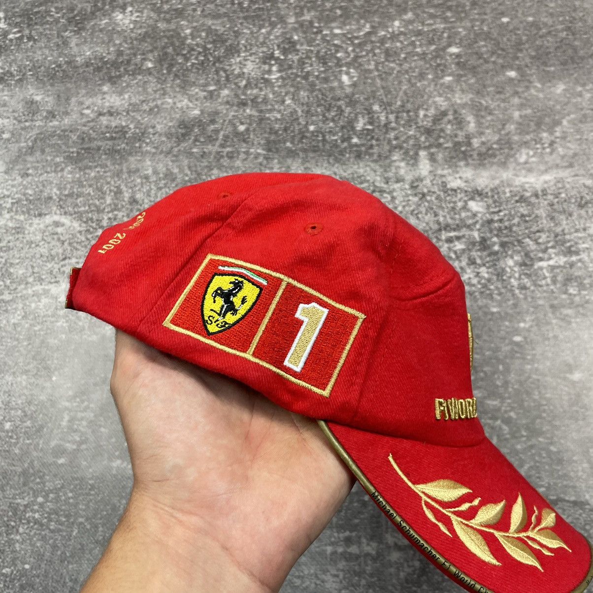 Ferrari Rare Ferrari 2001 World Champion Schumacher Cap Size ONE SIZE - 16 Thumbnail
