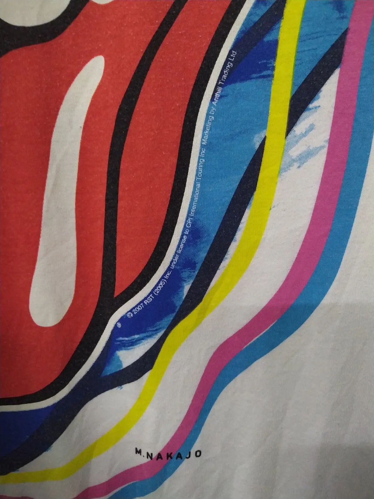 Band Tees Vintage 2007 Rolling Stones Primal Engine Licks Neon Graphic Size US L / EU 52-54 / 3 - 5 Thumbnail