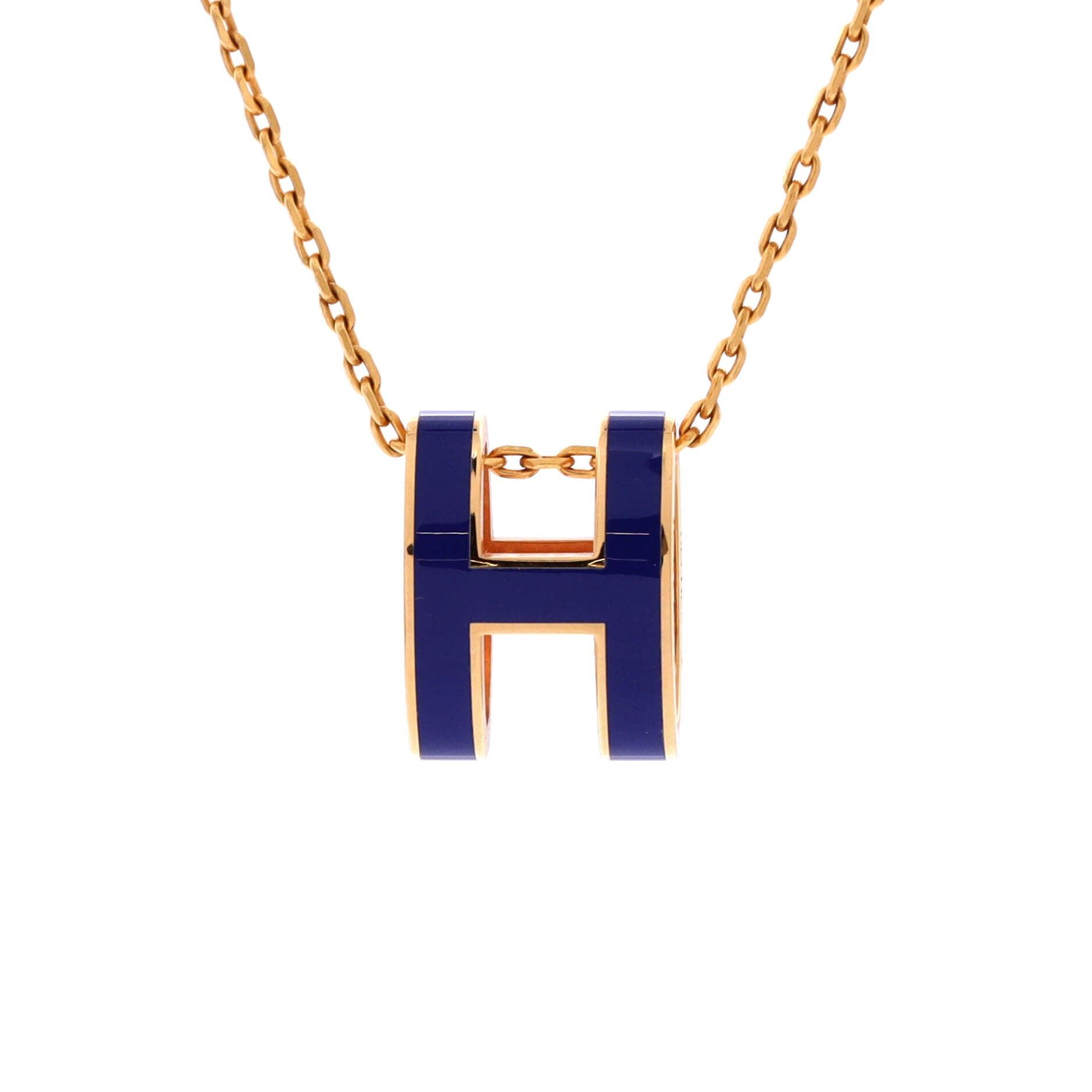 Hermes Pop H Pendant Chain Necklace Size ONE SIZE - 1 Thumbnail