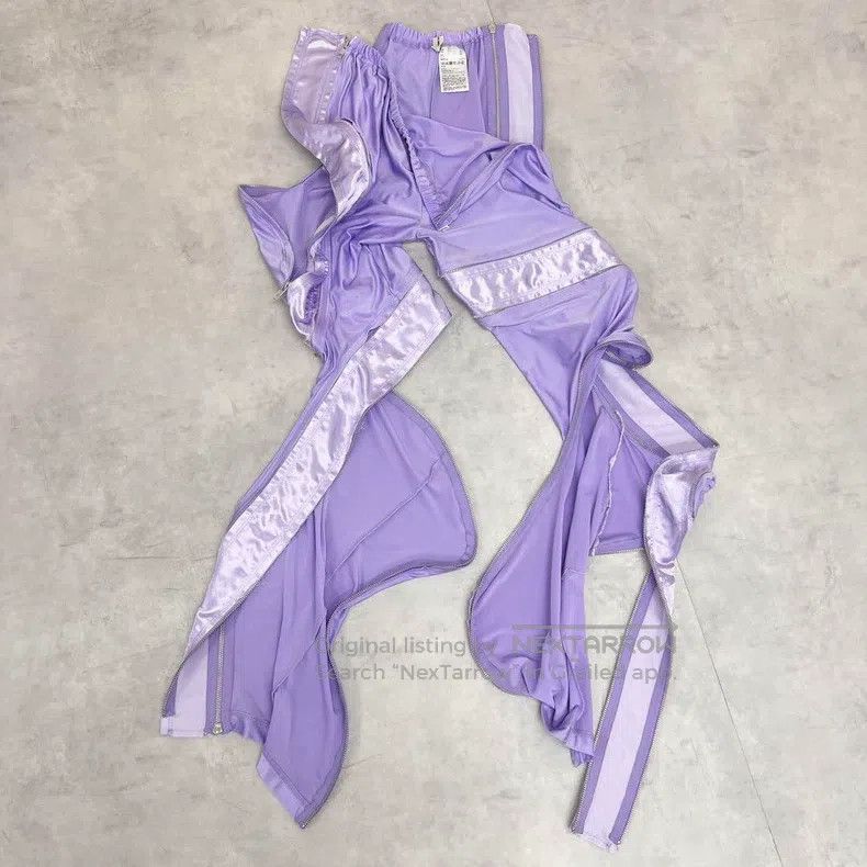 Comme des Garcons Comme Des Garcons size M Purple vintage zipper design legg Size 23" - 3 Thumbnail
