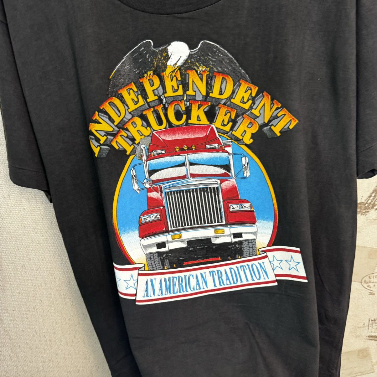 Harley Davidson × Vintage Vintage Independent Trucker T shirt Eagle USA 3D Emblem XL Size US XL / EU 56 / 4 - 16 Thumbnail