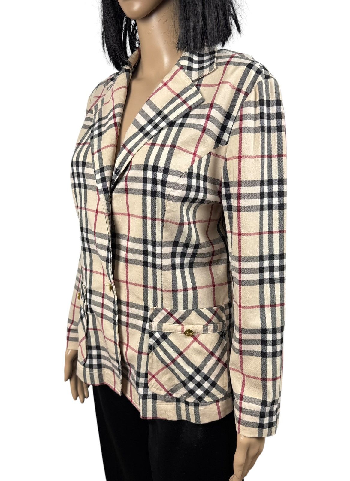 Burberry × Vintage Burberry London Full Check Jacket Vintage made in Hong Kong Size M / US 6-8 / IT 42-44 - 5 Thumbnail
