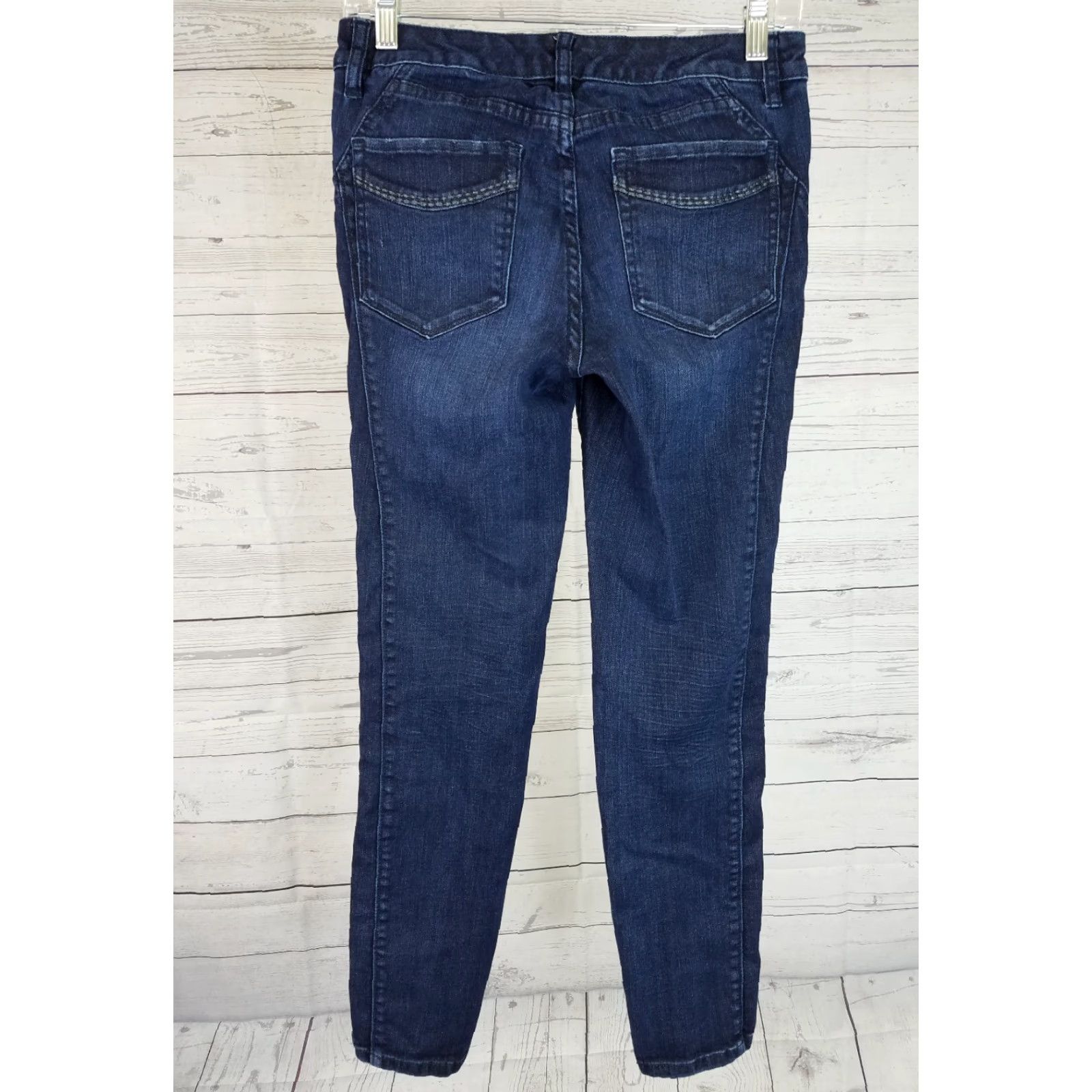 Vintage Cache Womens Jeans Skinny Dark Wash Sz 4 - Caché - Denim Cotton Blend - 70% Cotton - Regular - Womens - Jeans - Skinny - Dark Wash - Size 4 Size 27" / US 4 / IT 40 - 2 Thumbnail