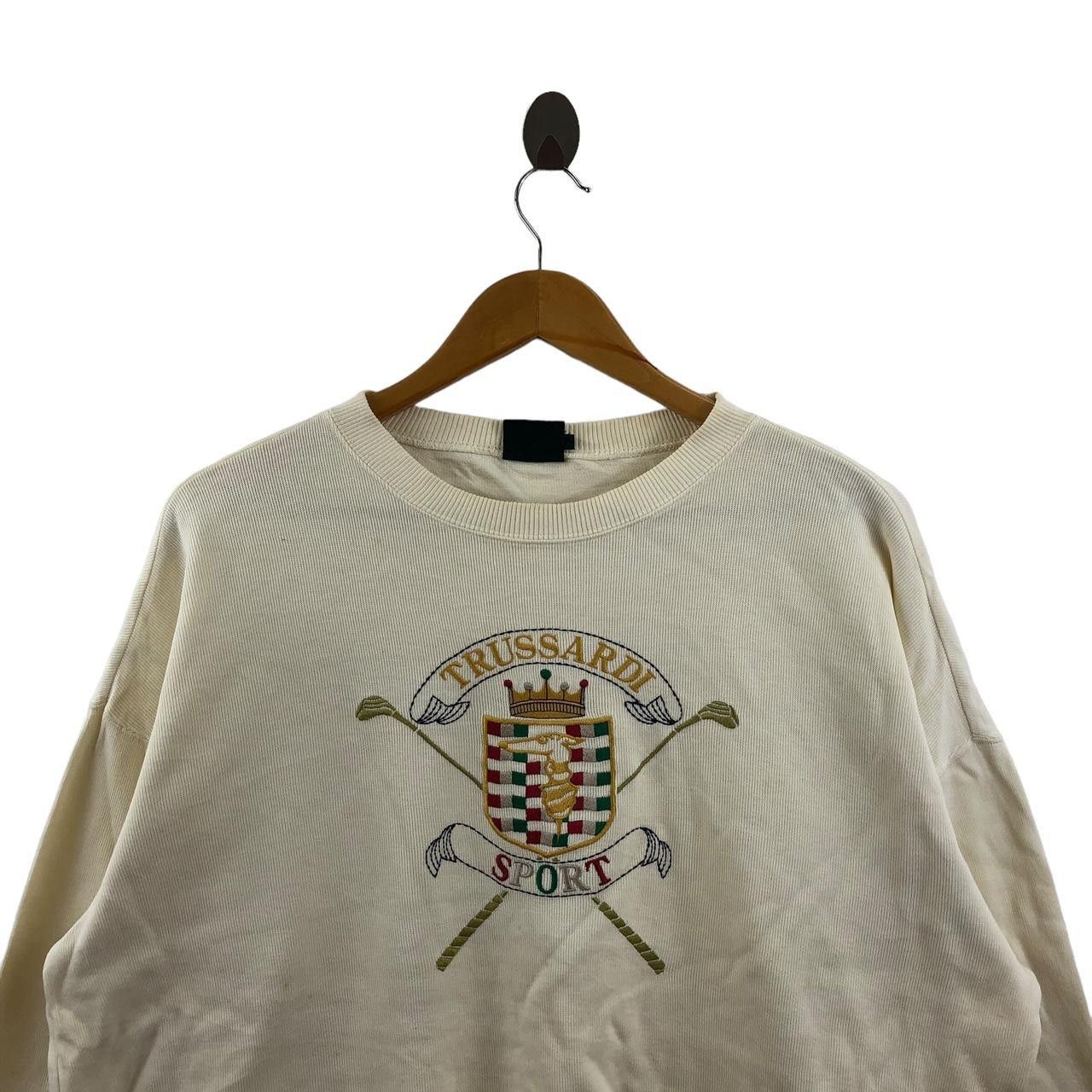 Trussardi Vintage 90’ TRUSSARDI SPORT GOLF Embroidered Sweatshirt Size XL / US 12-14 / IT 48-50 - 3 Thumbnail