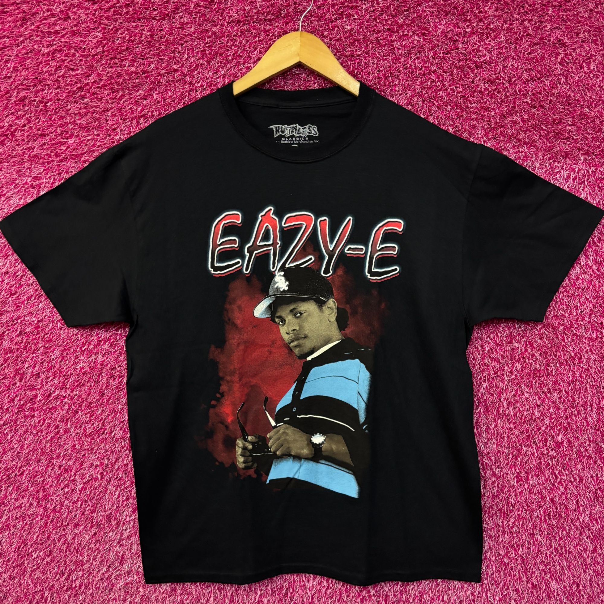 Rap Tees Eazy-E Ruthless Records NWA Poster West Coast Hip Hop Tee la Size US L / EU 52-54 / 3 - 1 Thumbnail