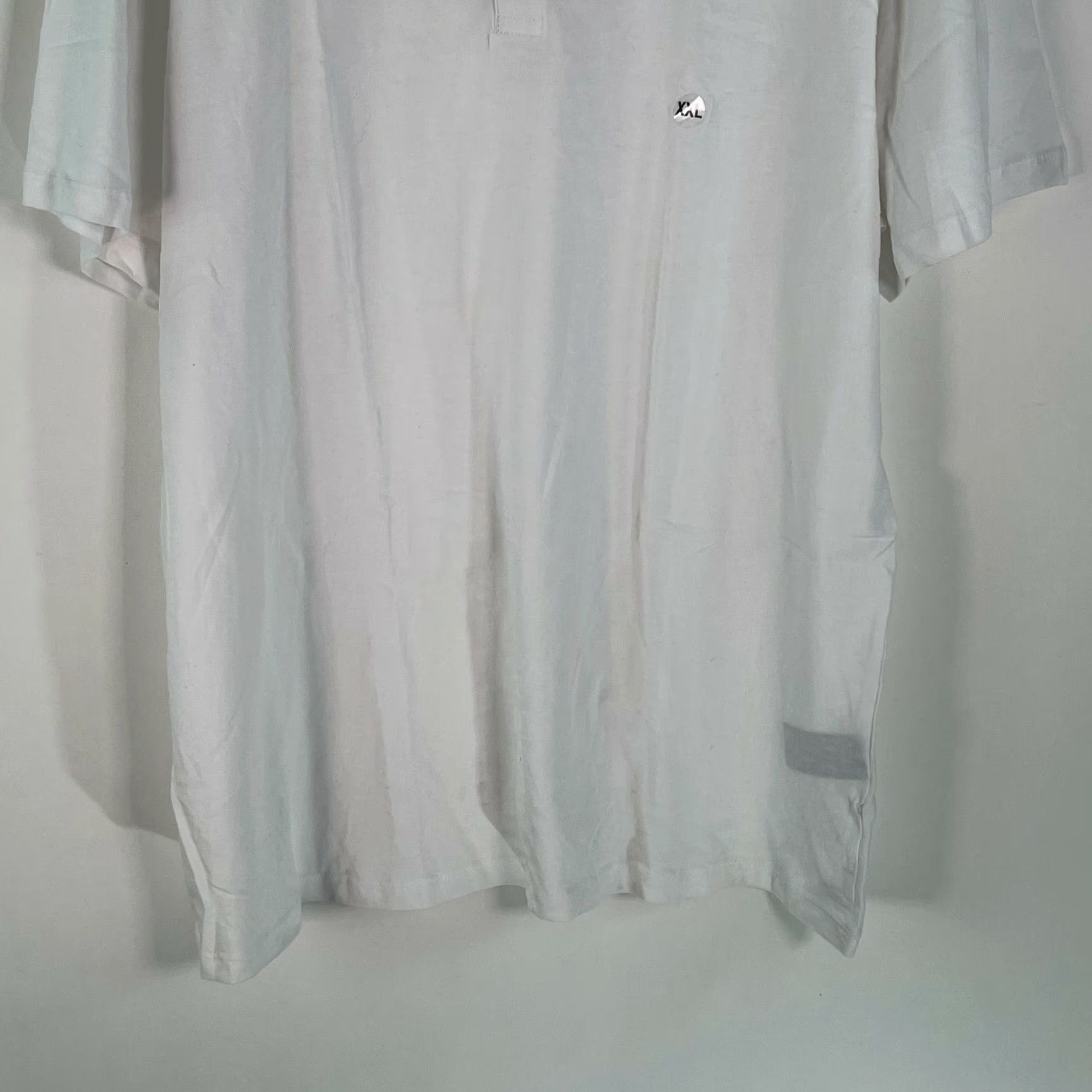 Vintage Structure Polo Shirt XXL White – 100% Cotton – Men’s Short Sleeve Polo, Regular Fit, Button Closure, Collared Size US XXL / EU 58 / 5 - 4 Thumbnail