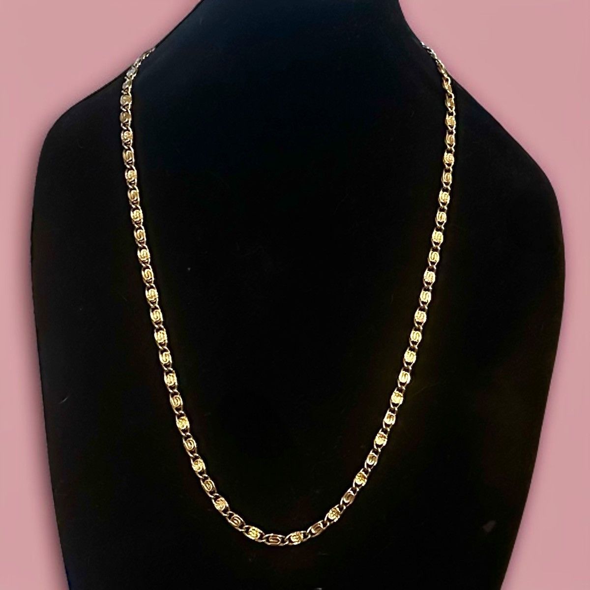 Other × Vintage Vintage gold tone scroll link chain necklace Size ONE SIZE - 1 Thumbnail