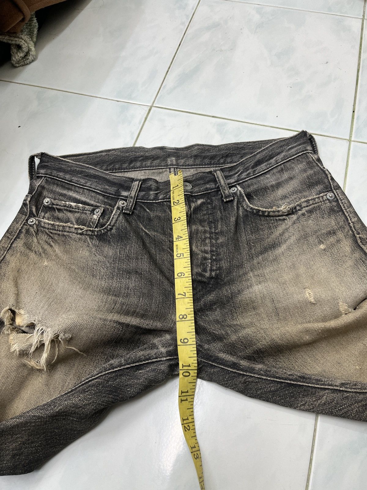 Ships Jet Blue × Vintage 🔥🔥🔥ARCHIVE SHIPS JET BLUE DISTRESSED SELVEDGE DENIM Size US 30 / EU 46 - 25 Thumbnail