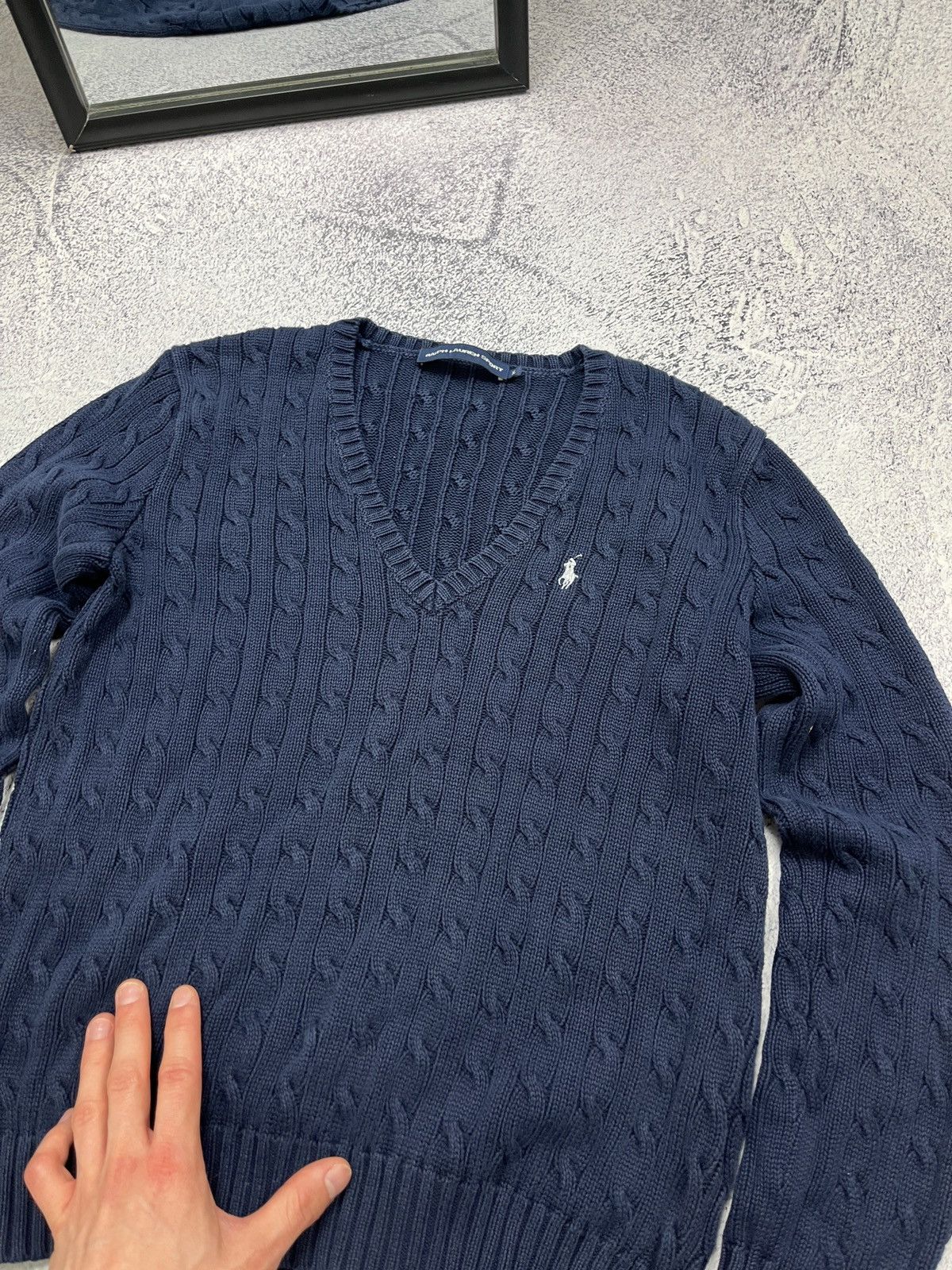 Polo Ralph Lauren × Ralph Lauren Polo Ralph Lauren Cable Knit Preppy Style Sweater Luxury Size US S / EU 44-46 / 1 - 7 Thumbnail