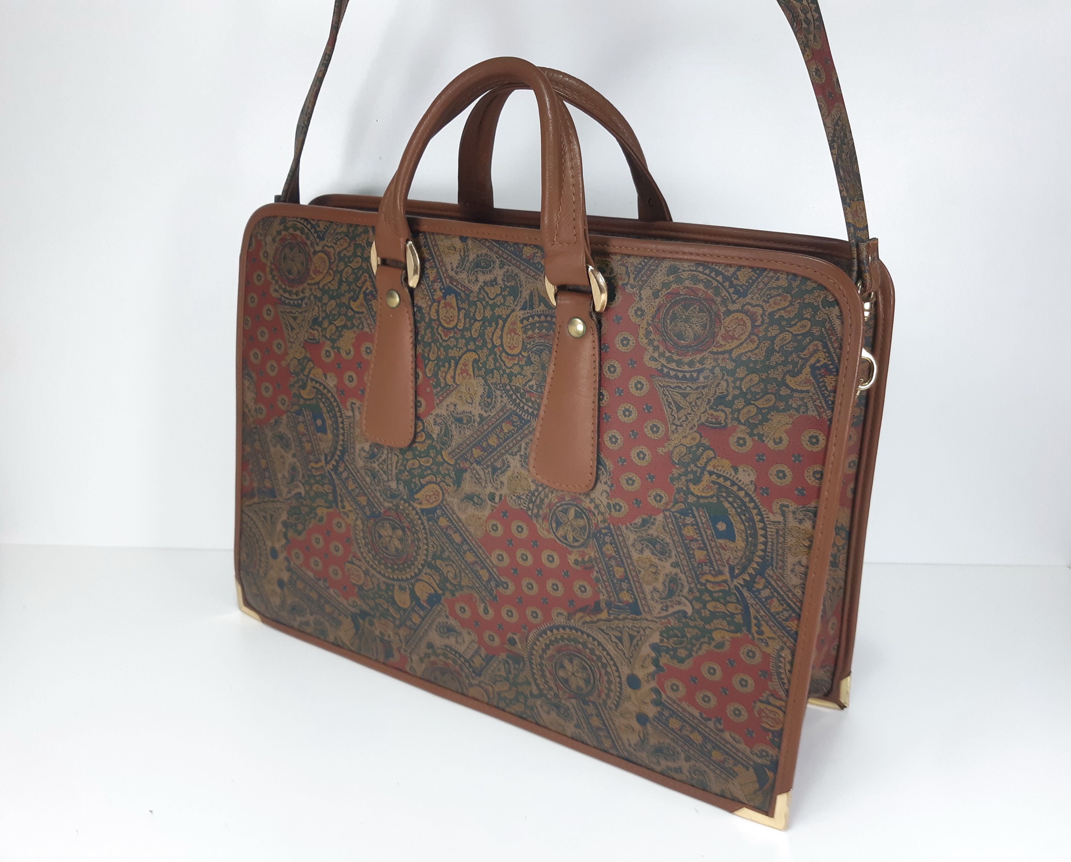 Other Vintage 80s FARMITALIA CARLO ERBA Satchel Bag NEW RARE Size ONE SIZE - 3 Thumbnail