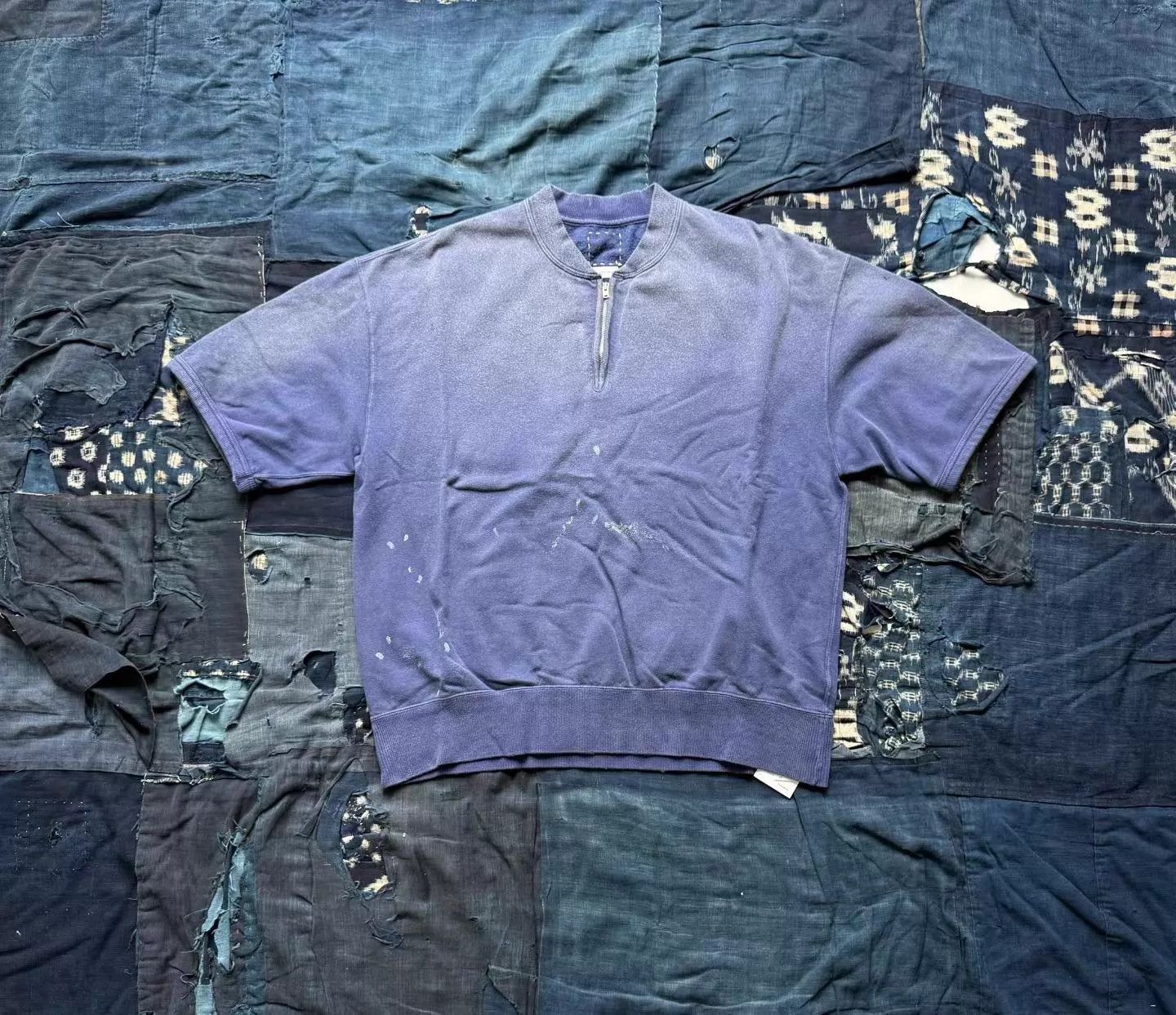 Visvim VISVIM MONDO HENLEY ZIP S/S CRASH NAVY US 2 New Size US M / EU 48-50 / 2 - 1 Thumbnail