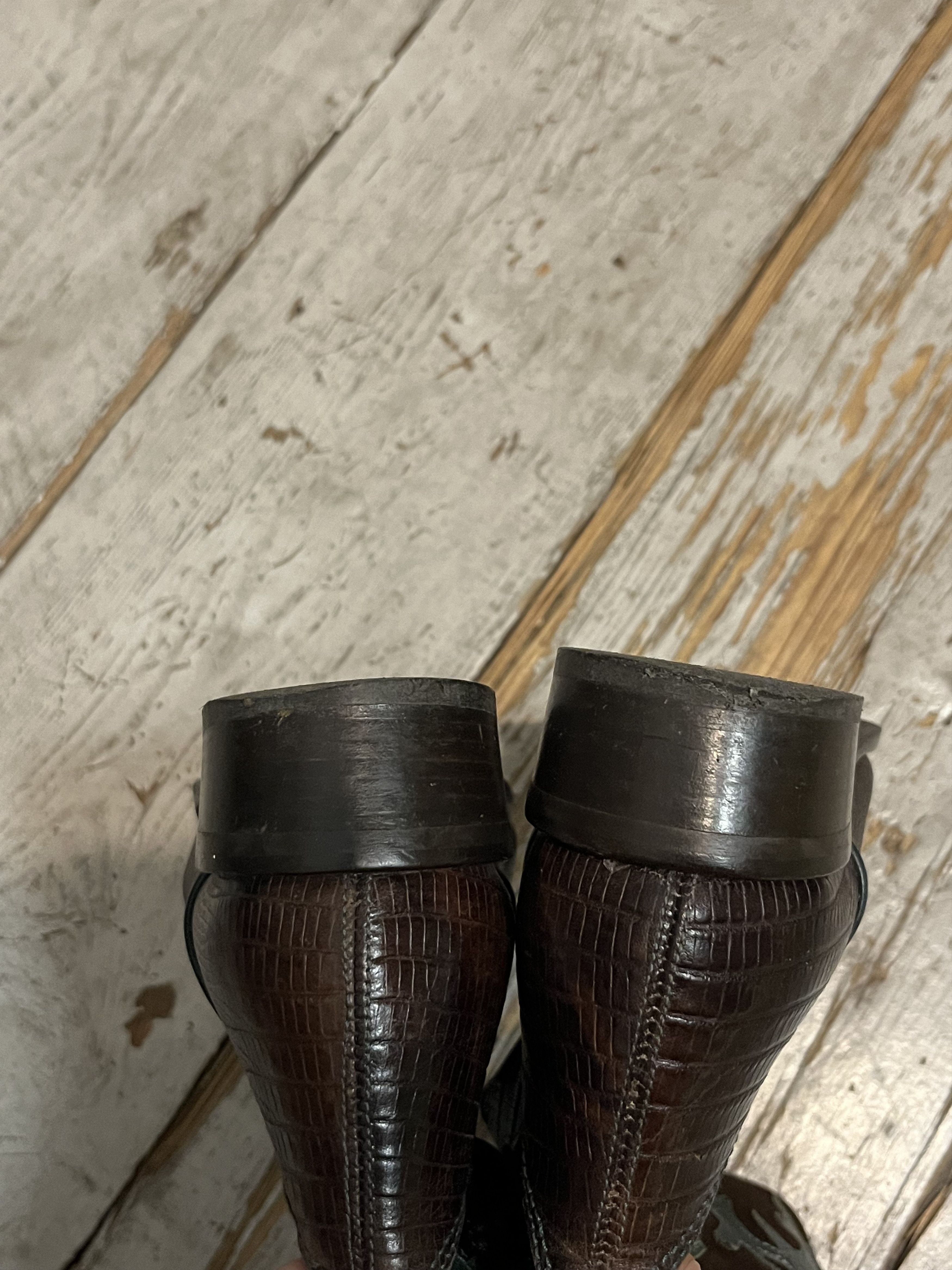 Handmade × Vintage Vintage Genuine Leather Western Cowboy Boots Mexico Size US 5 / EU 37 - 9 Thumbnail
