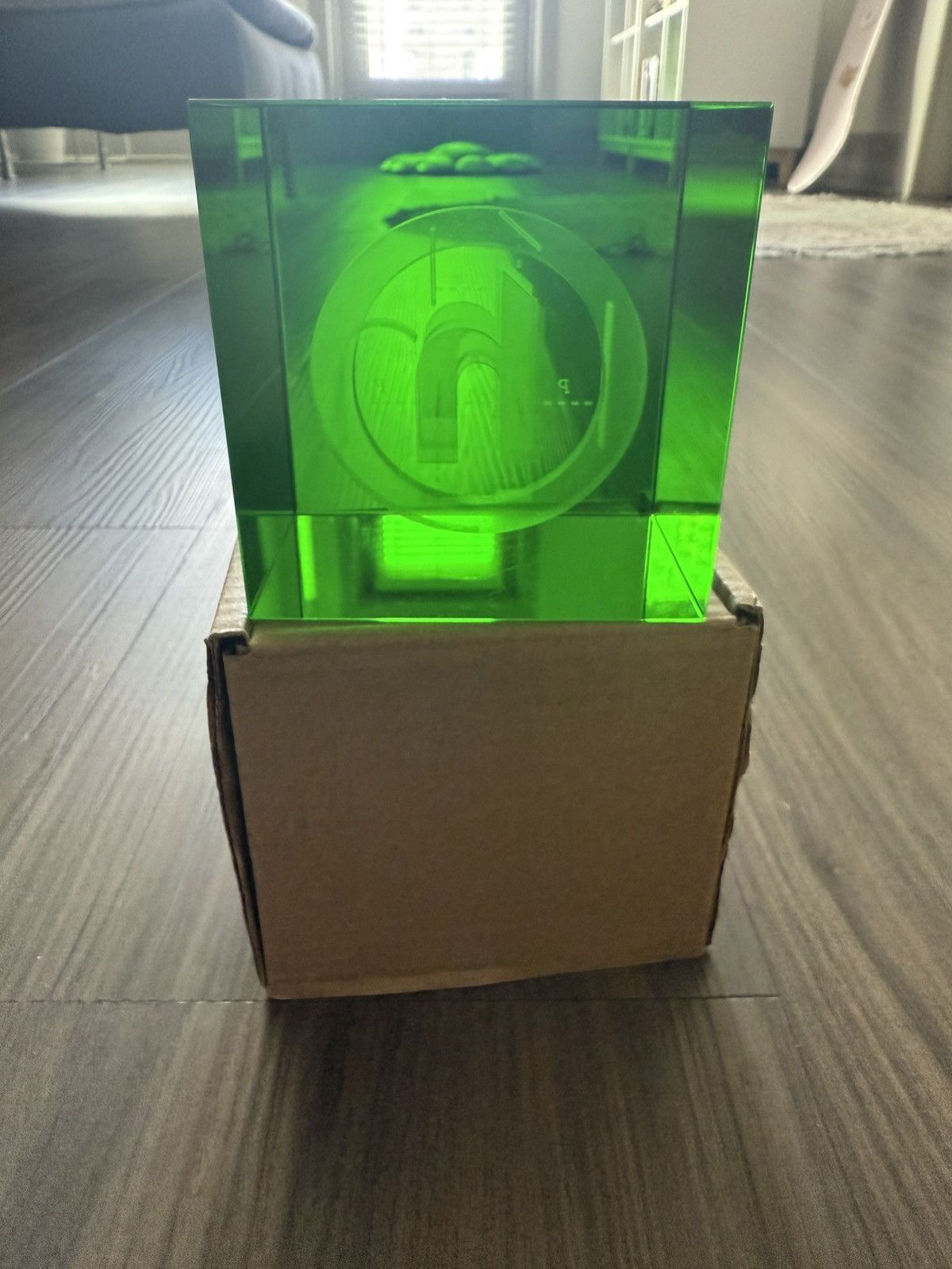 HIDDEN Hidden NY Acrylic Logo Block – Green Transparent Resin Size ONE SIZE - 1 Thumbnail