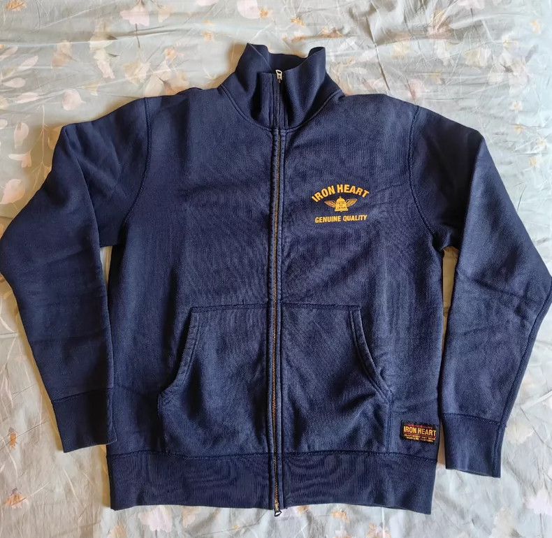 Iron Heart Iron heart Zippered sweatshirt, jacket, navy blue, size L Size US L / EU 52-54 / 3 - 1 Thumbnail