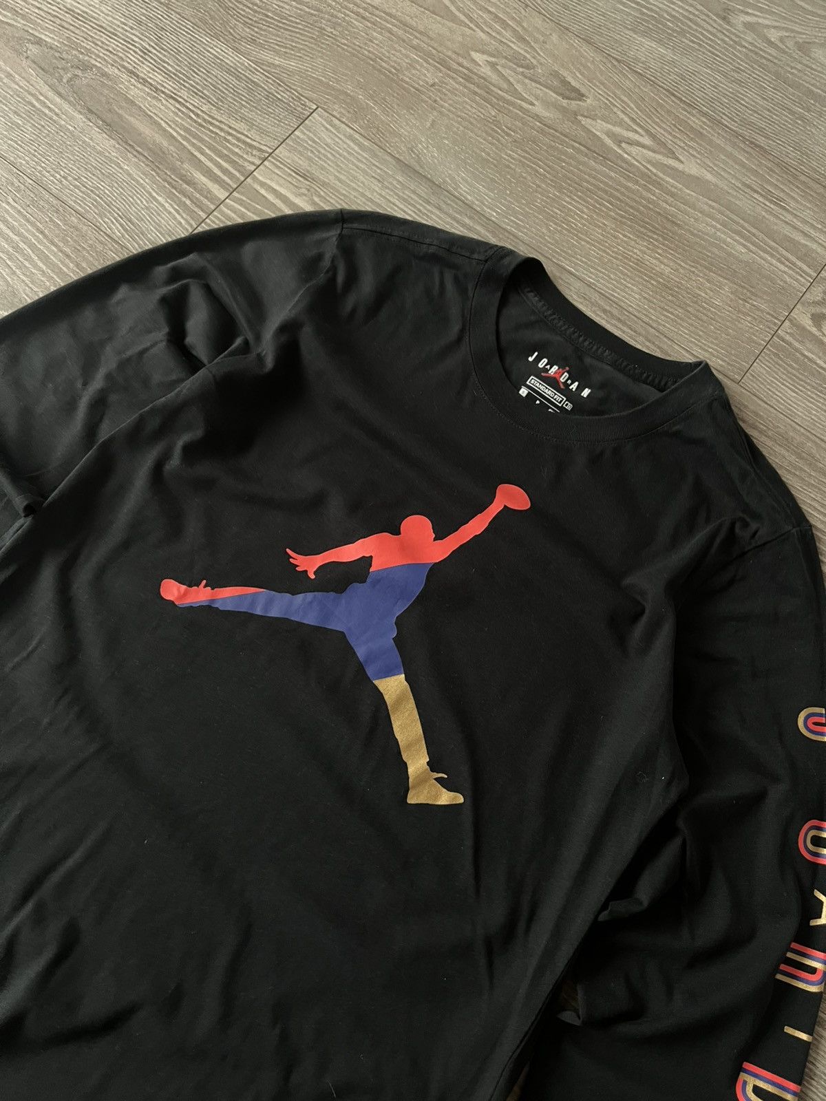 Jordan Brand × Nike ‼️Nike Air Jordan Big Logo Cotton Lite Long Sleeve Tee‼️ Size US S / EU 44-46 / 1 - 8 Thumbnail