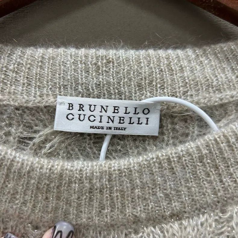 Brunello Cucinelli Brunello Cucinelli Twist-Patterned Lace Silk and Cashmere Size S / US 4 / IT 40 - 3 Thumbnail