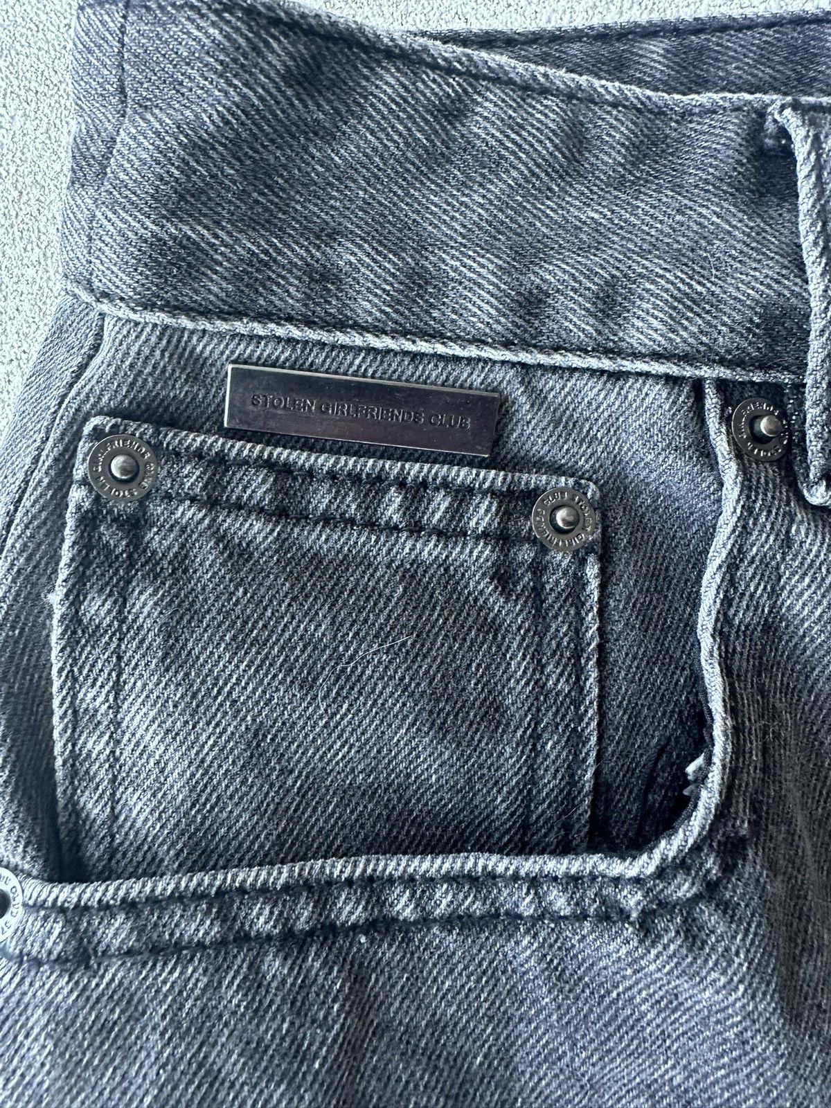 Stolen Girlfriends Club Stolen Girlfriends Club Distressed Wide Leg Jeans Size US 32 / EU 48 - 5 Thumbnail