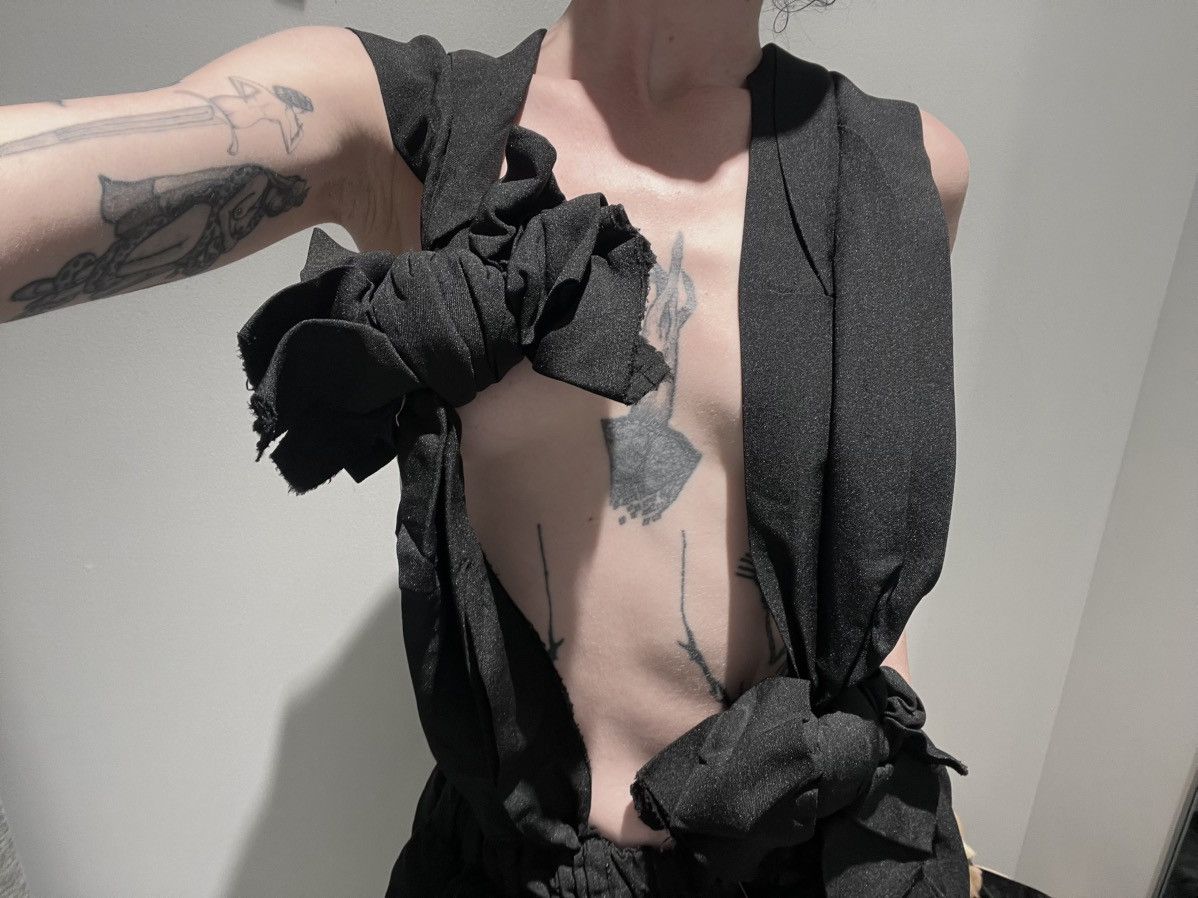 Comme des Garcons Archive Comme des Garçons Ruched Knot Strap Garment 99-2003 Size M / US 6-8 / IT 42-44 - 6 Thumbnail