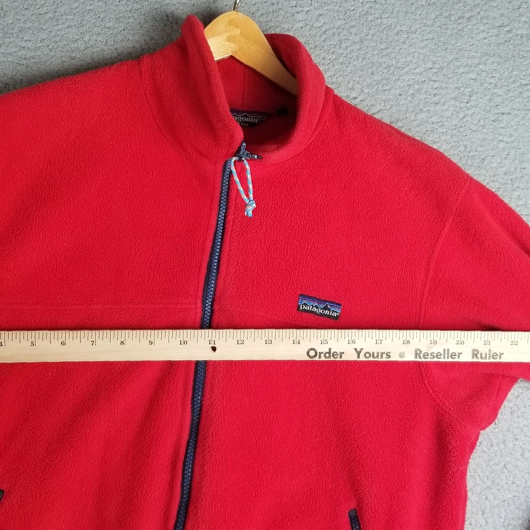 Patagonia Vintage Patagonia Fleece Jacket Red Men's Medium Full Zip USA Made 80s Size US M / EU 48-50 / 2 - 5 Thumbnail