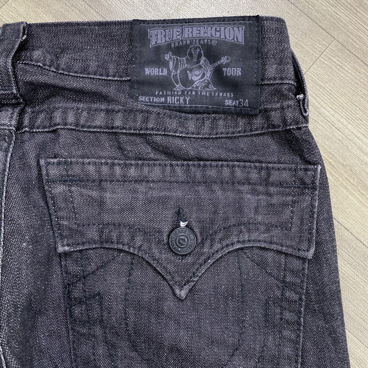 True Religion Vintage True Religion Ricky Black Dark Wash Jeans Size US 36 / EU 52 - 14 Thumbnail