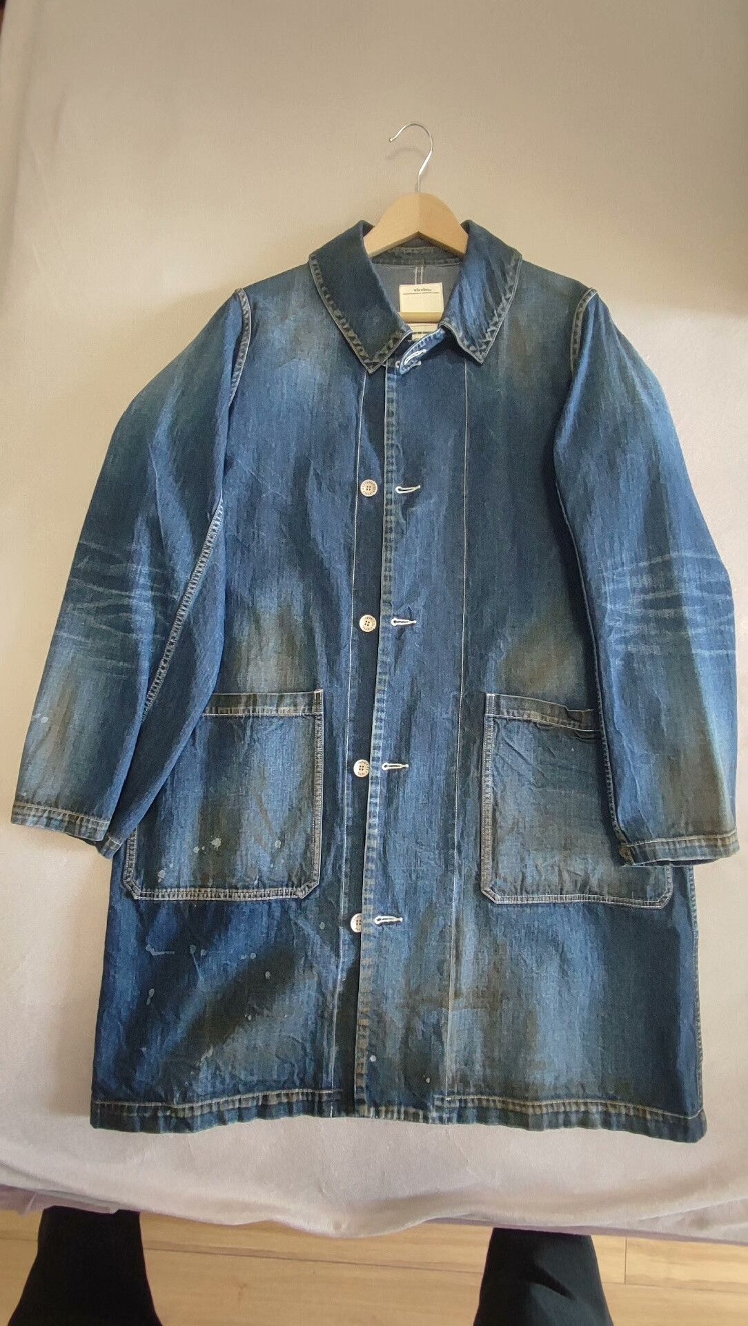 Visvim VISVIM 19SS Grease Monkey Denim Coat Size US S / EU 44-46 / 1 - 1 Thumbnail