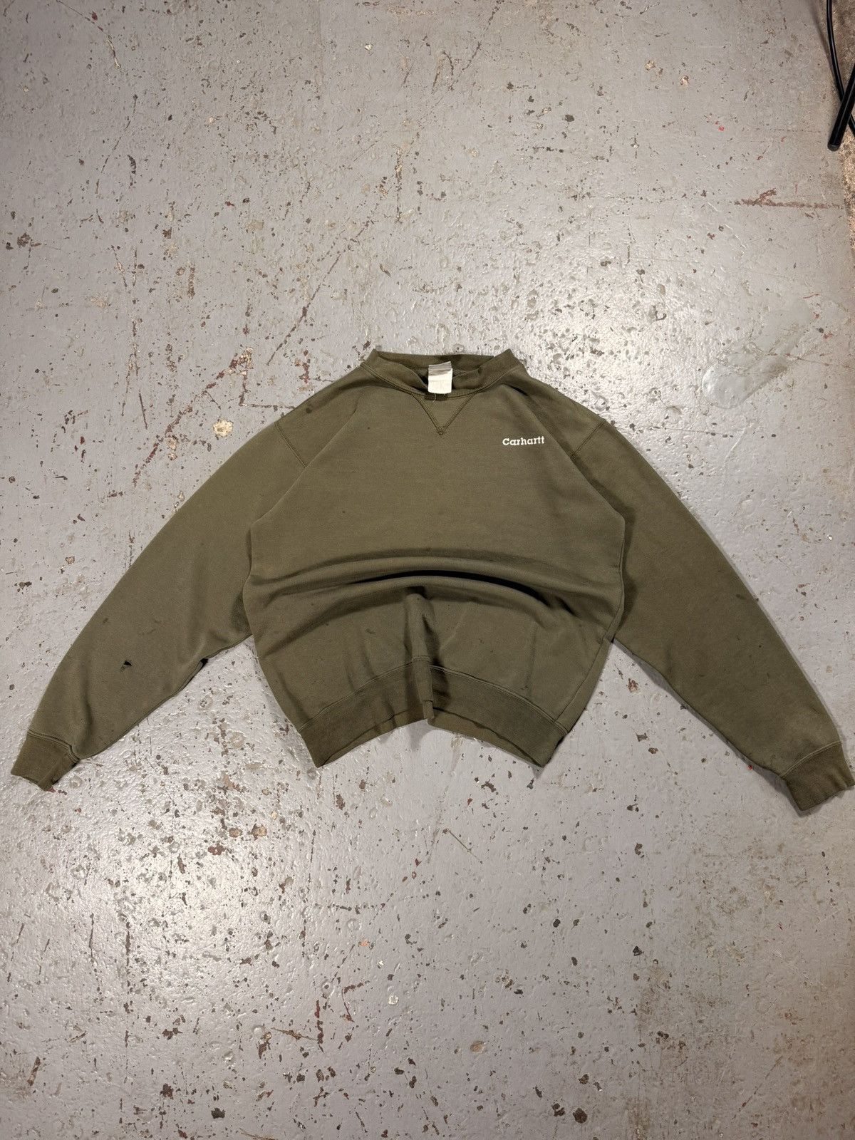 Carhartt Sun Faded Distressed Carhartt Vintage Crewneck Dweater Size US L / EU 52-54 / 3 - 1 Thumbnail