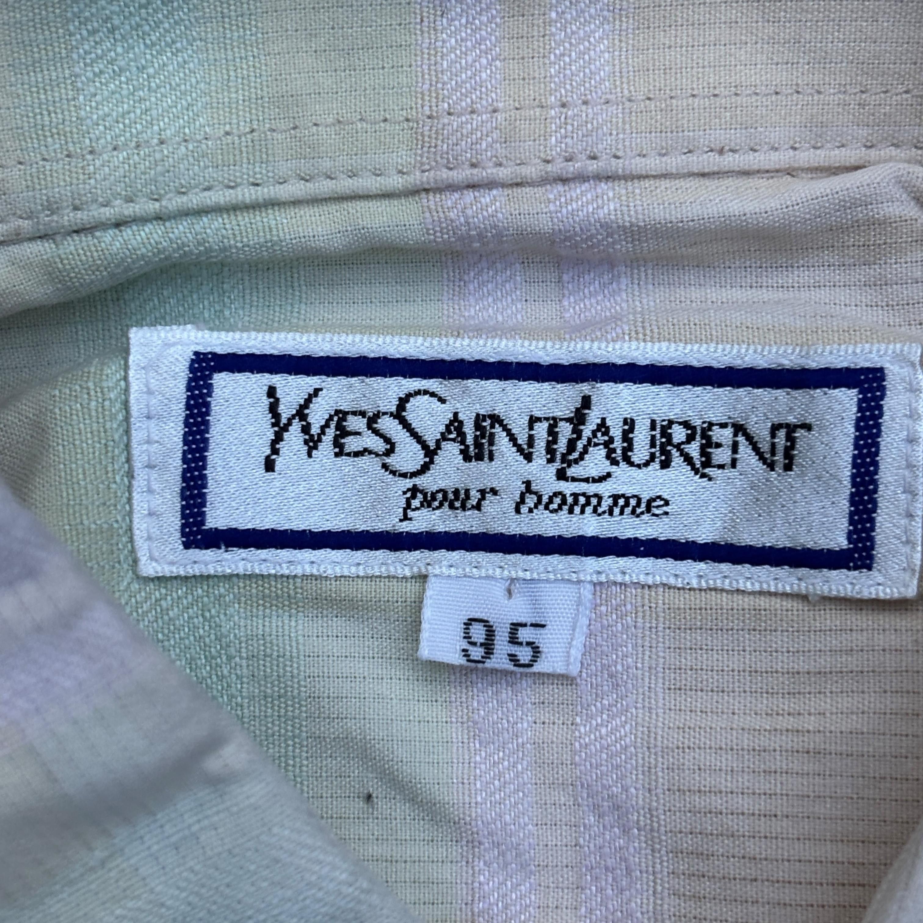 Yves Saint Laurent Yves Saint Laurent Pour Homme rainbow shirt Size US M / EU 48-50 / 2 - 9 Thumbnail