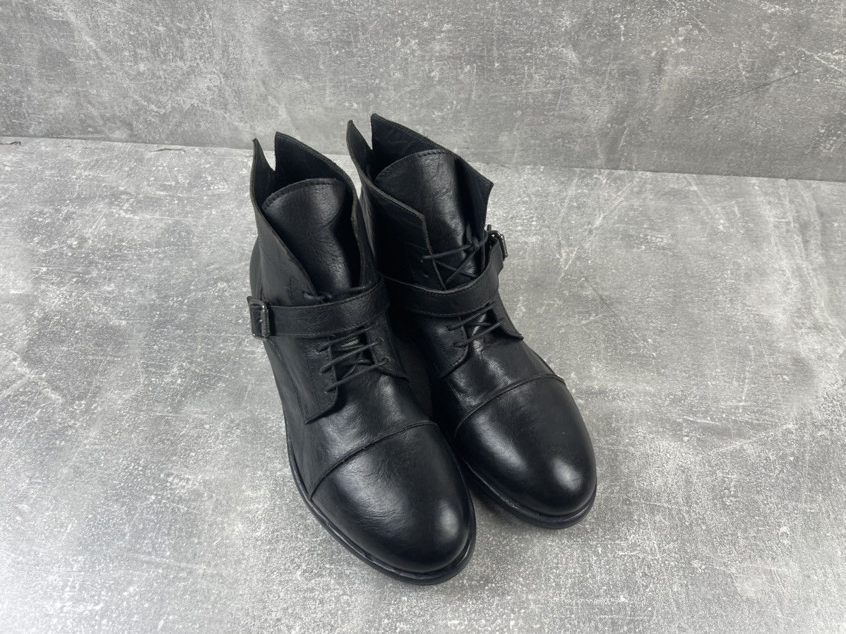 Ma+ Archive Avant Garde Opium Leather Belted HandCrafted Boots Size US 7.5 / EU 40-41 - 3 Thumbnail