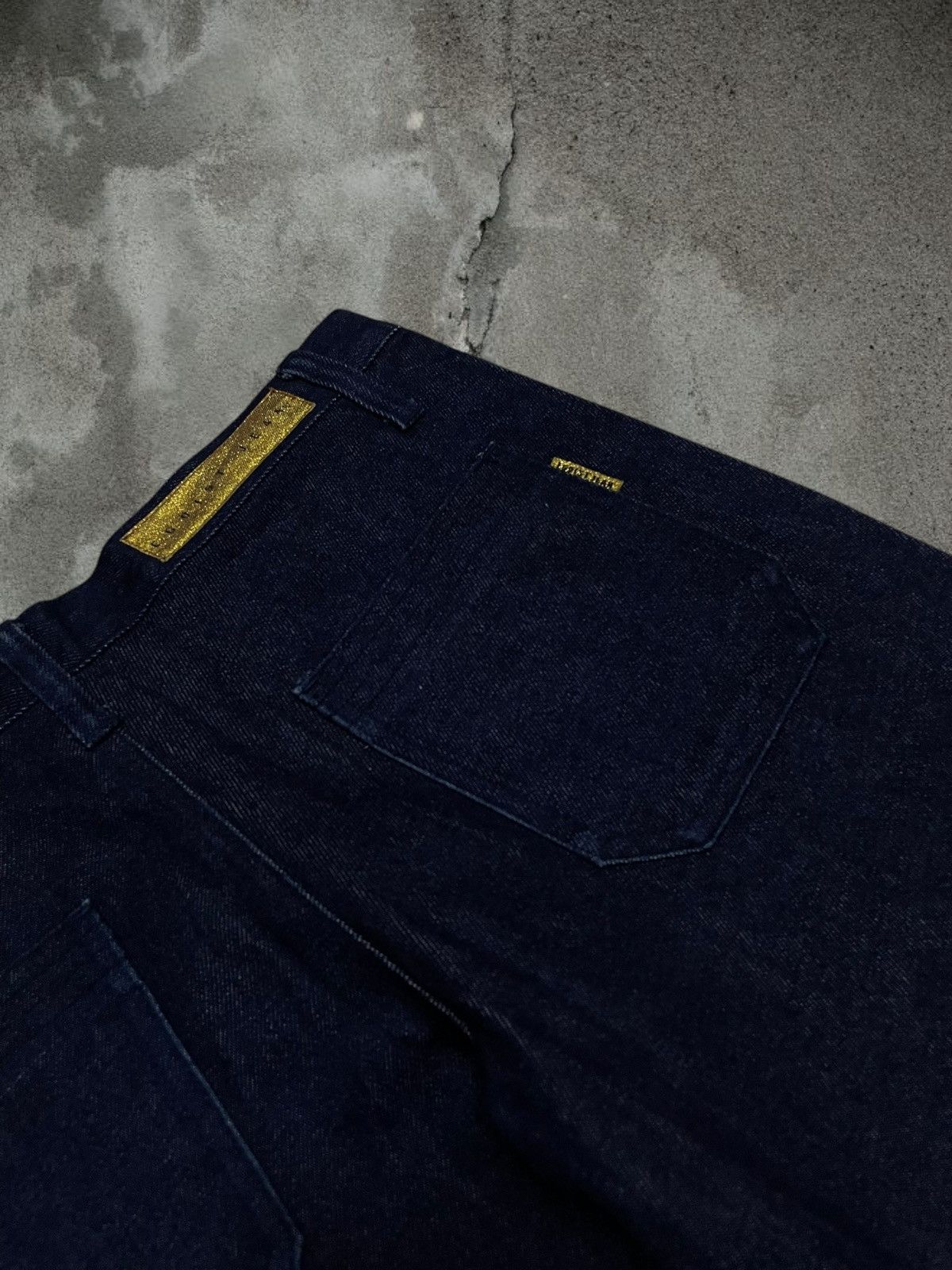 Tornado Mart Vintage Rare 1990s Japan Designer Egoist Big Flared Denim Size US 28 / EU 44 - 17 Thumbnail